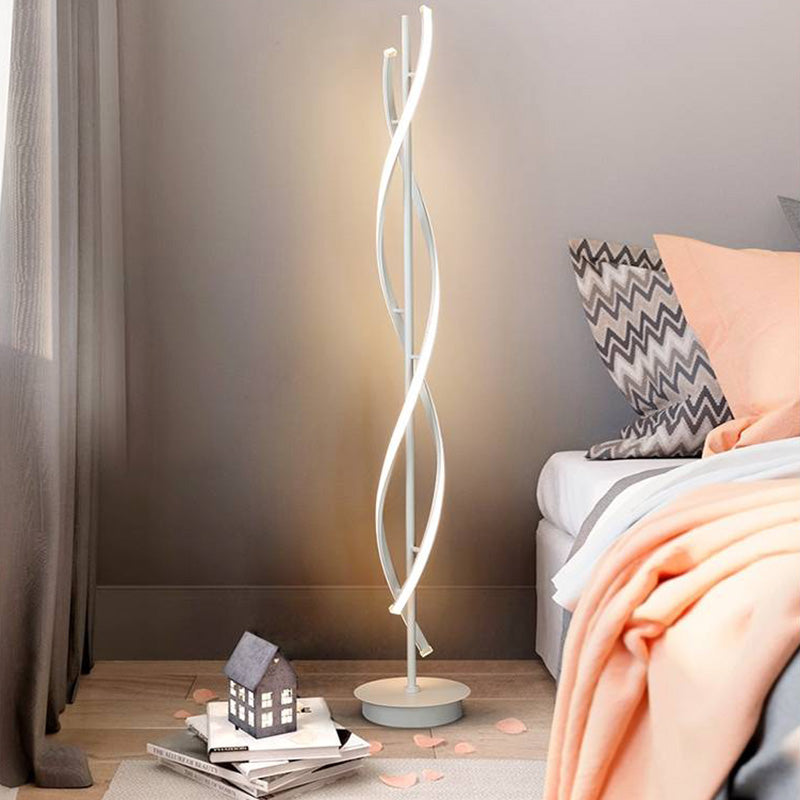 Postmodern | Black Floor Lamp with Acrylic Shade & Dimmable Feature | Stylish Lighting for Living Room 4