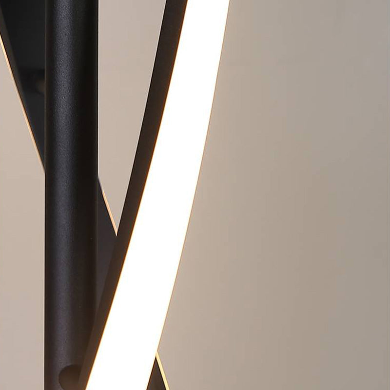Postmodern | Black Floor Lamp with Acrylic Shade & Dimmable Feature | Stylish Lighting for Living Room 6