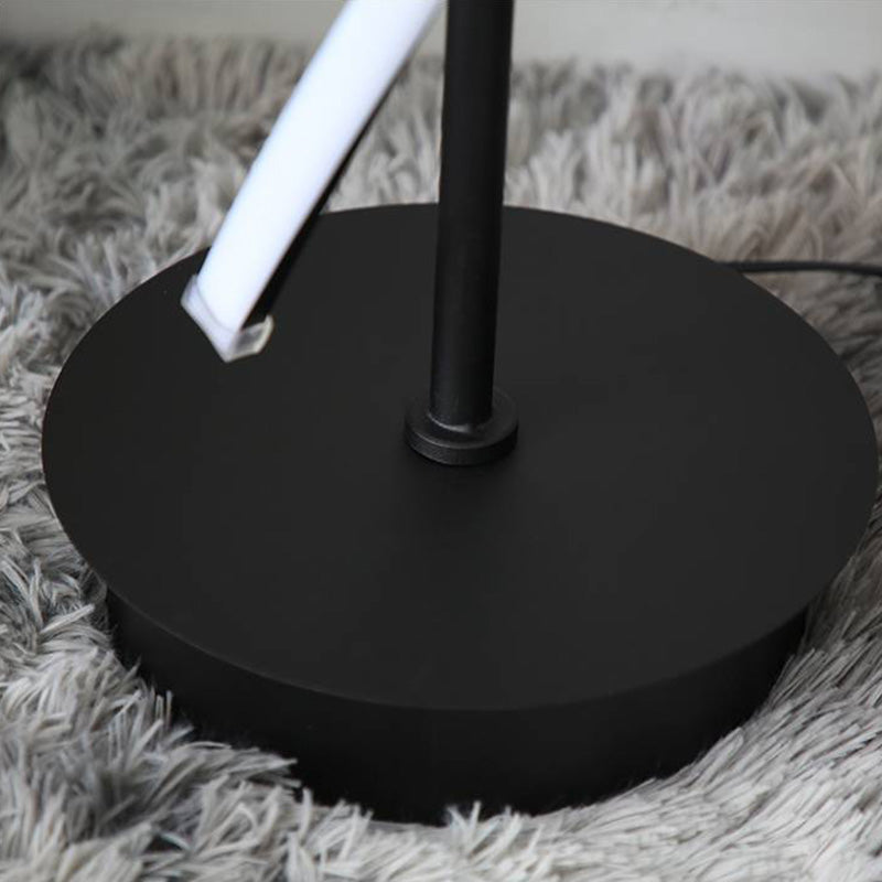 Postmodern | Black Floor Lamp with Acrylic Shade & Dimmable Feature | Stylish Lighting for Living Room 8