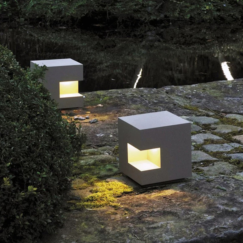Ray Collection | Modern Black Floor Lamp with Unique Cube Design | Stylish Lighting for Indoor & Outdoor Spaces 0