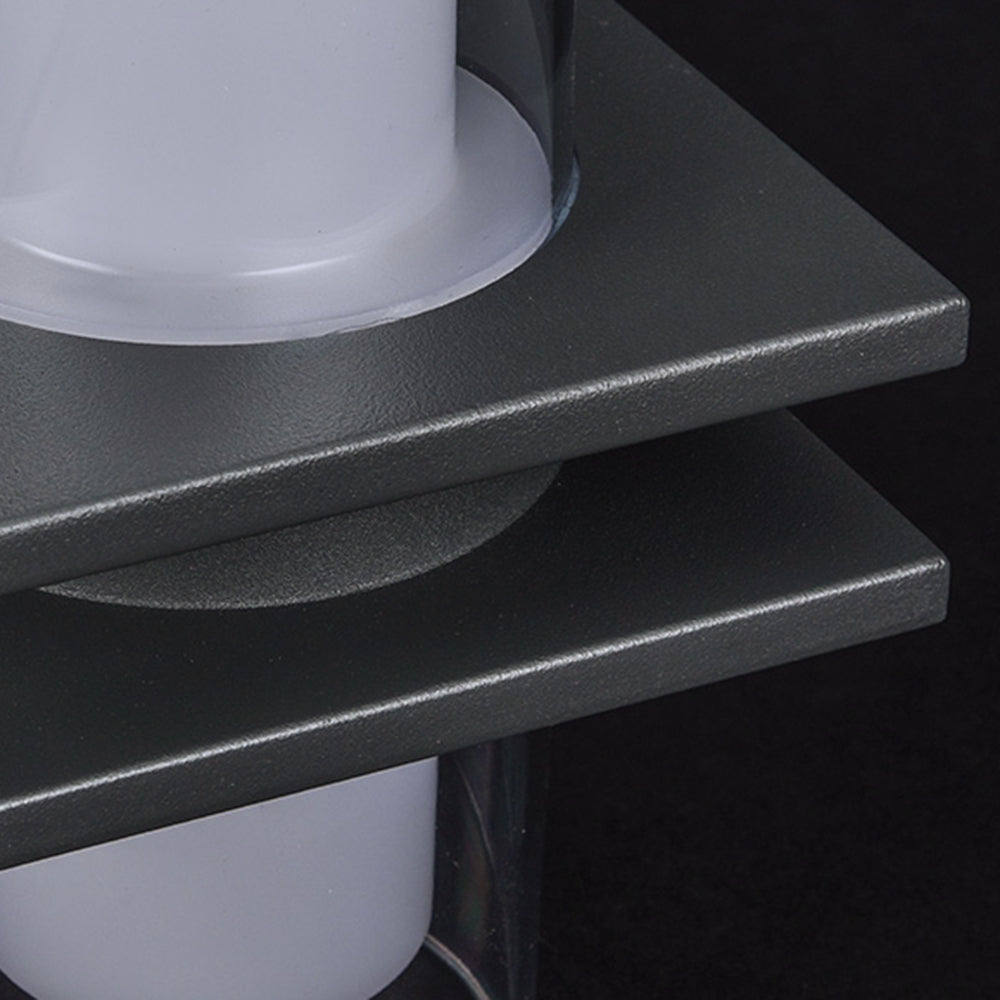 Ray Collection | Modern Outdoor Wall Lamp with Dual Heads | Durable Metal & Glass Design for Enhanced Illumination 5