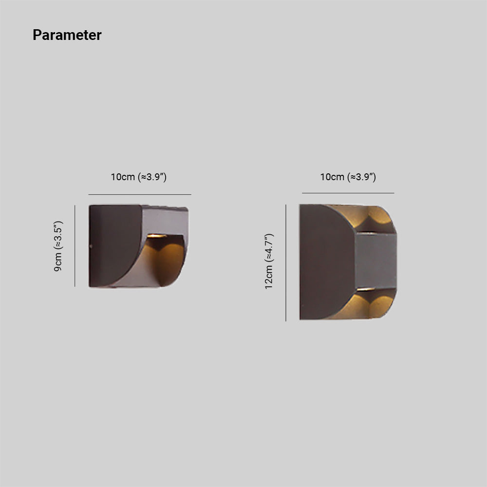 Ray Collection | Modern Outdoor Wall Lamp with IP65 Rating | Sleek Metal Design for Cozy Illumination 6
