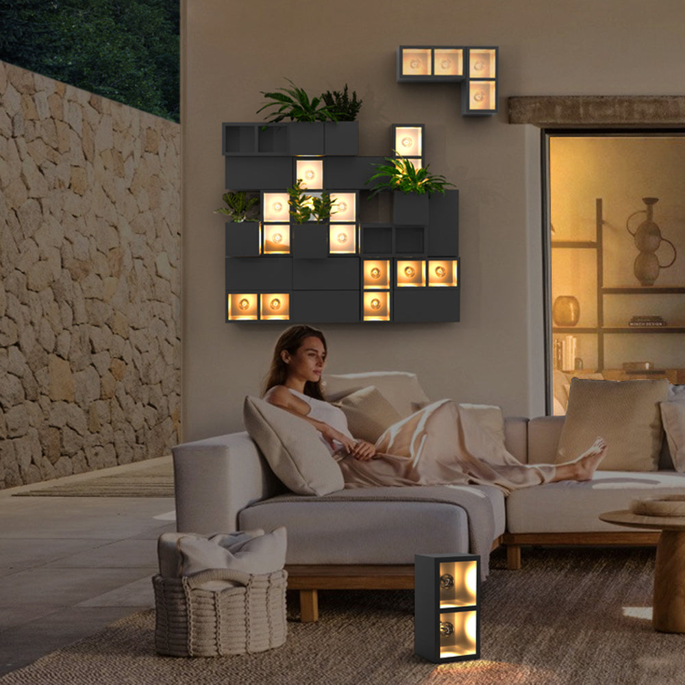 Ray Collection | Modern Outdoor Wall Lamp with Warm Light | Durable Metal & Glass Design for Elegant Outdoor Spaces 3