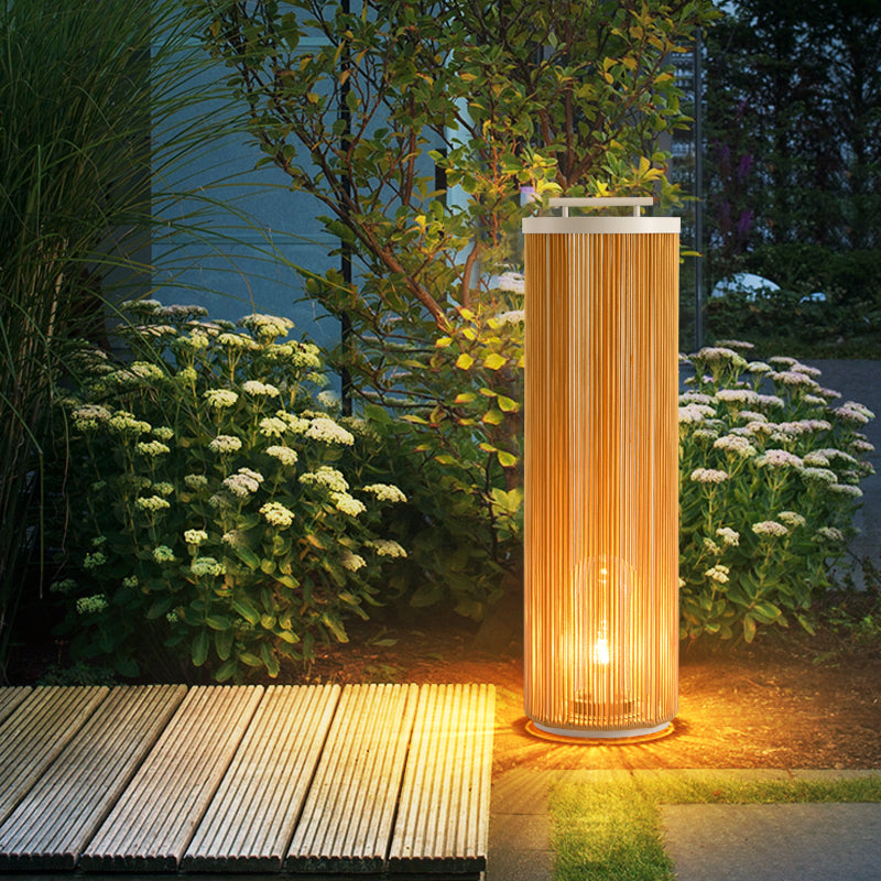 Ray Collection | Outdoor Floor Lamp with Natural Wood & Metal Design | Elegant Lighting for Outdoor Spaces 2