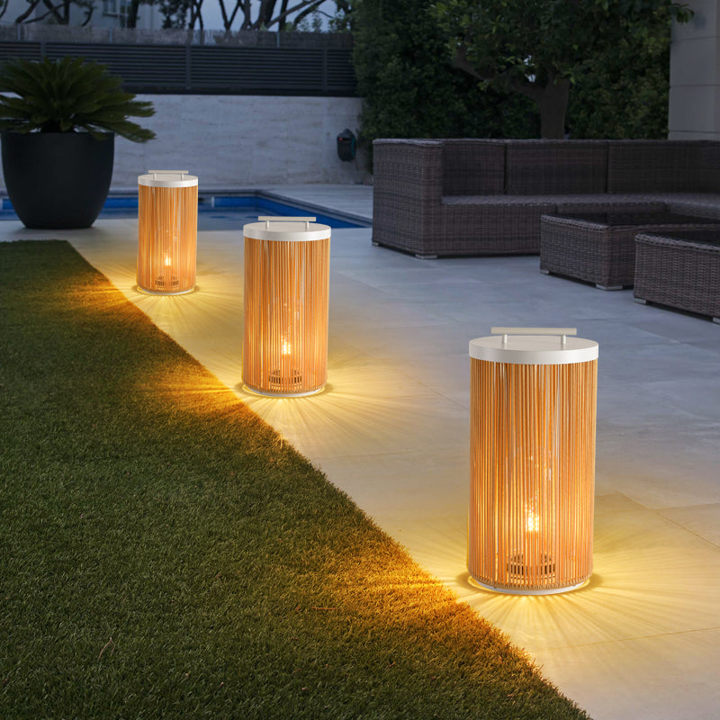 Ray Collection | Outdoor Floor Lamp with Natural Wood & Metal Design | Elegant Lighting for Outdoor Spaces 7