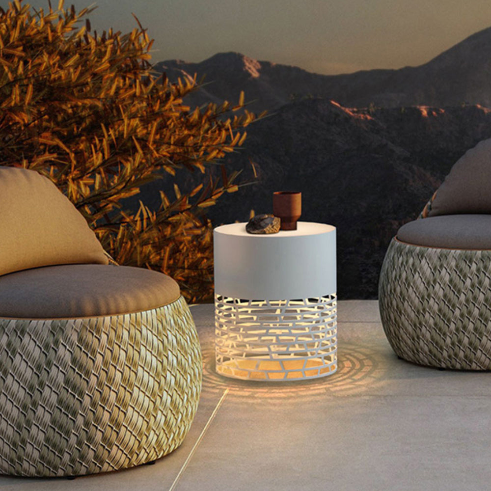 Ray Collection | Outdoor Path Light with Cylindrical Design | Durable Metal & Acrylic for Elegant Illumination 0