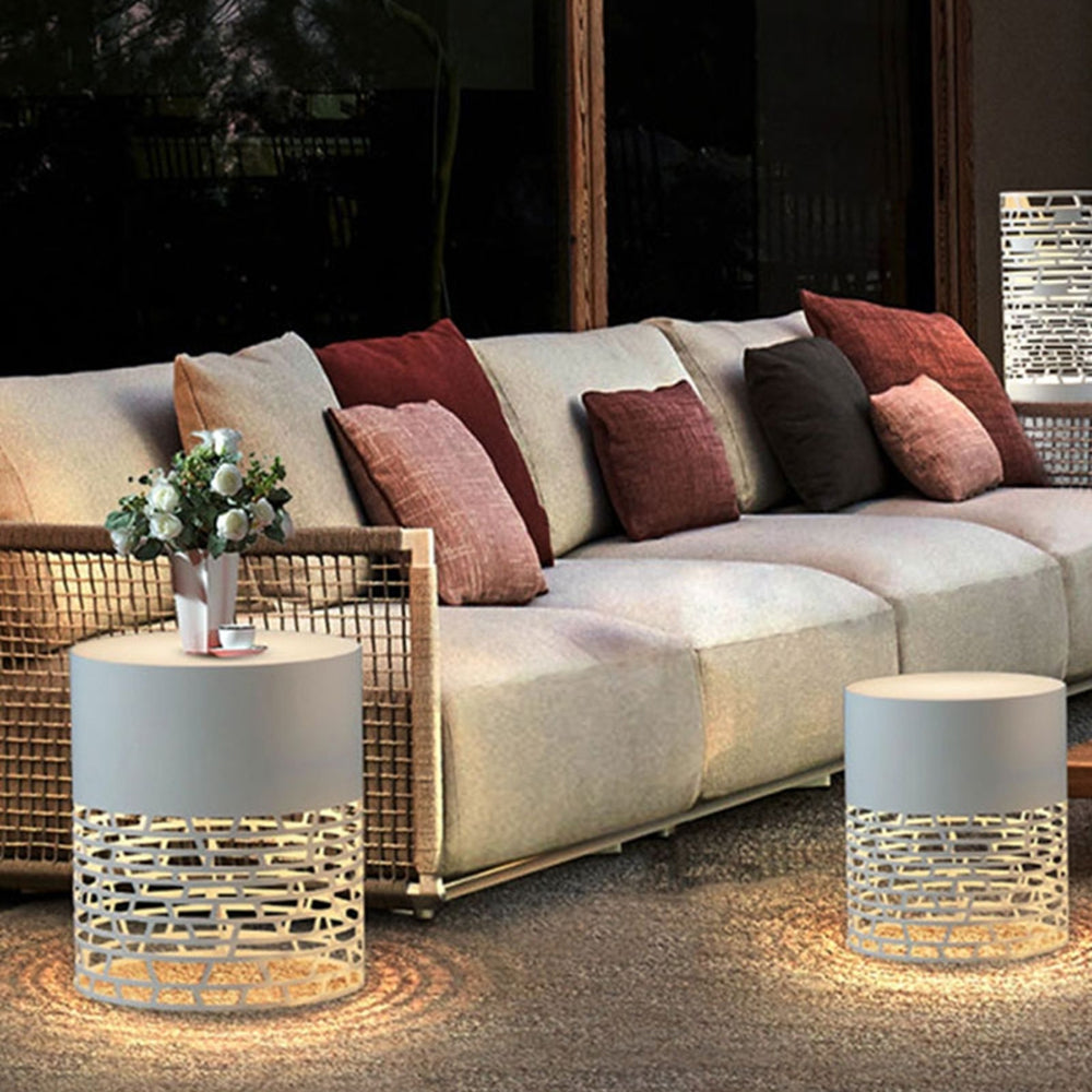 Ray Collection | Outdoor Path Light with Cylindrical Design | Durable Metal & Acrylic for Elegant Illumination 2