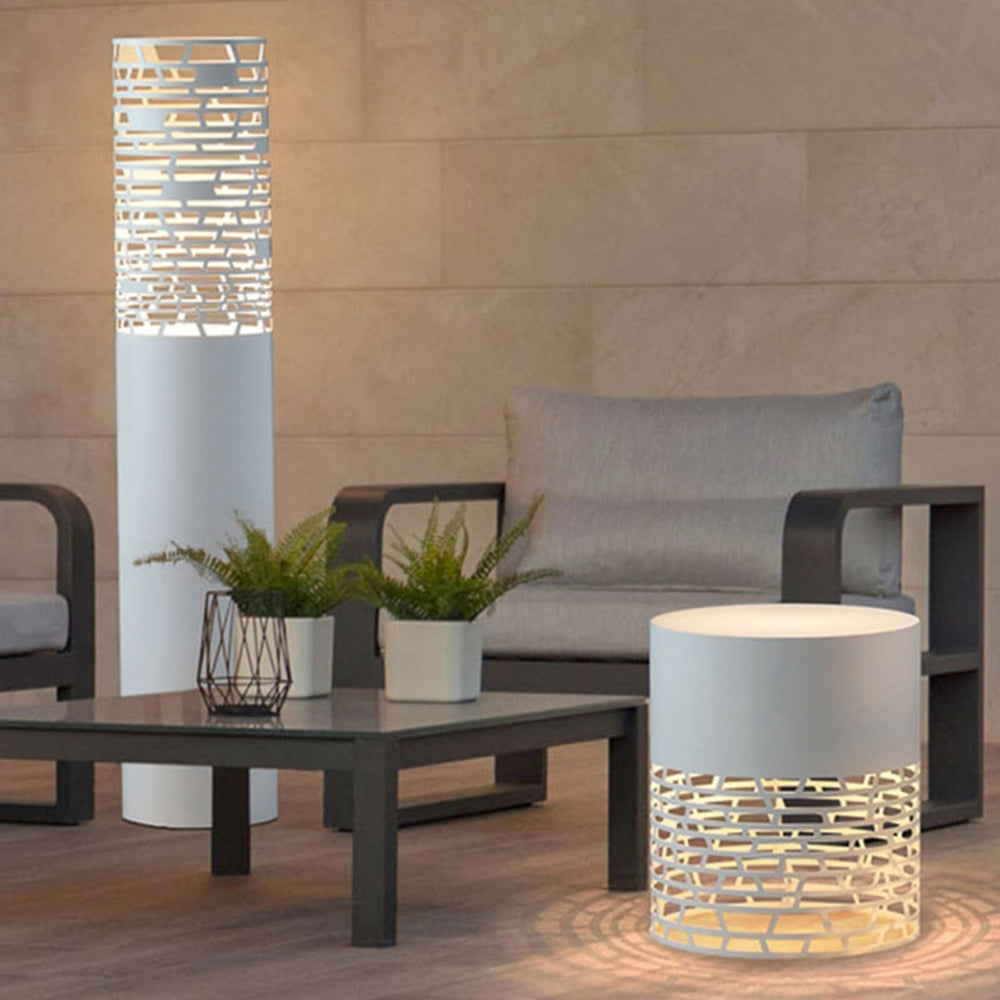 Ray Collection | Outdoor Path Light with Cylindrical Design | Durable Metal & Acrylic for Elegant Illumination 3