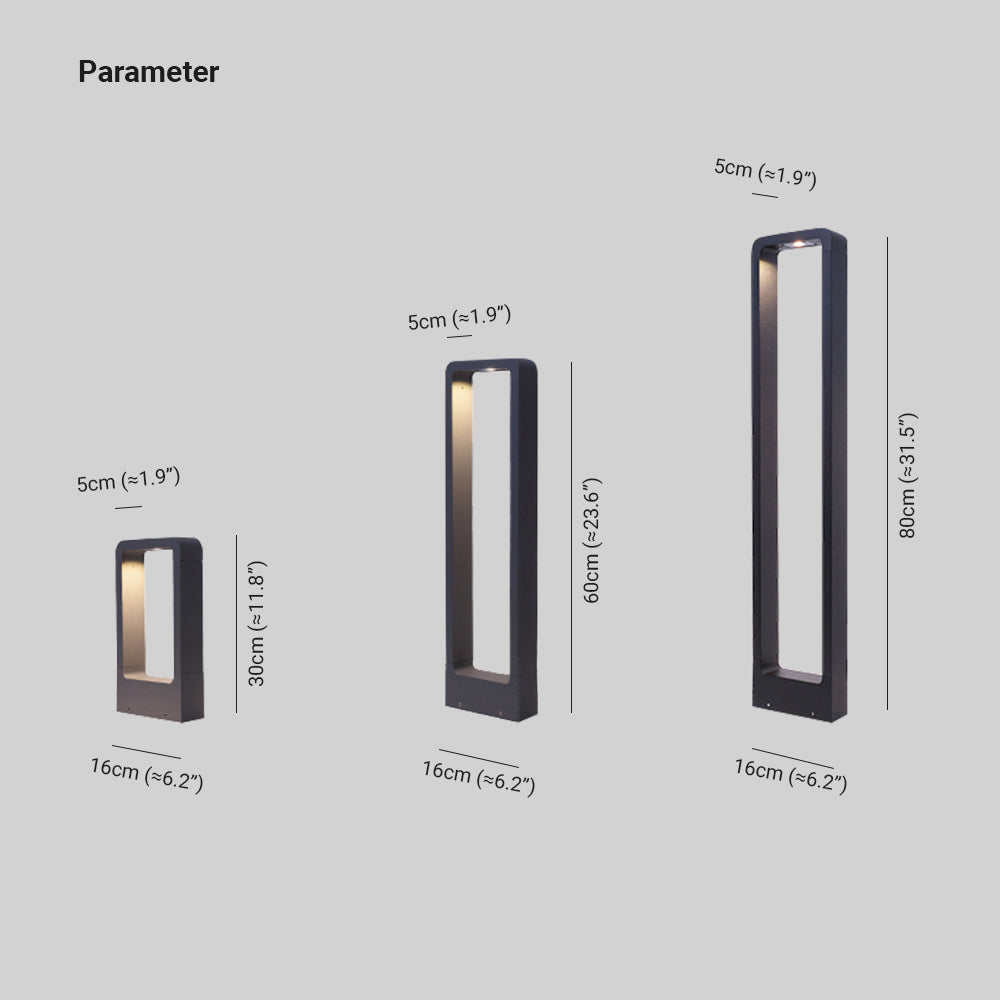 Ray Collection | Outdoor Path Light with Unique Hollow Design | Elegant Illumination for Gardens 2