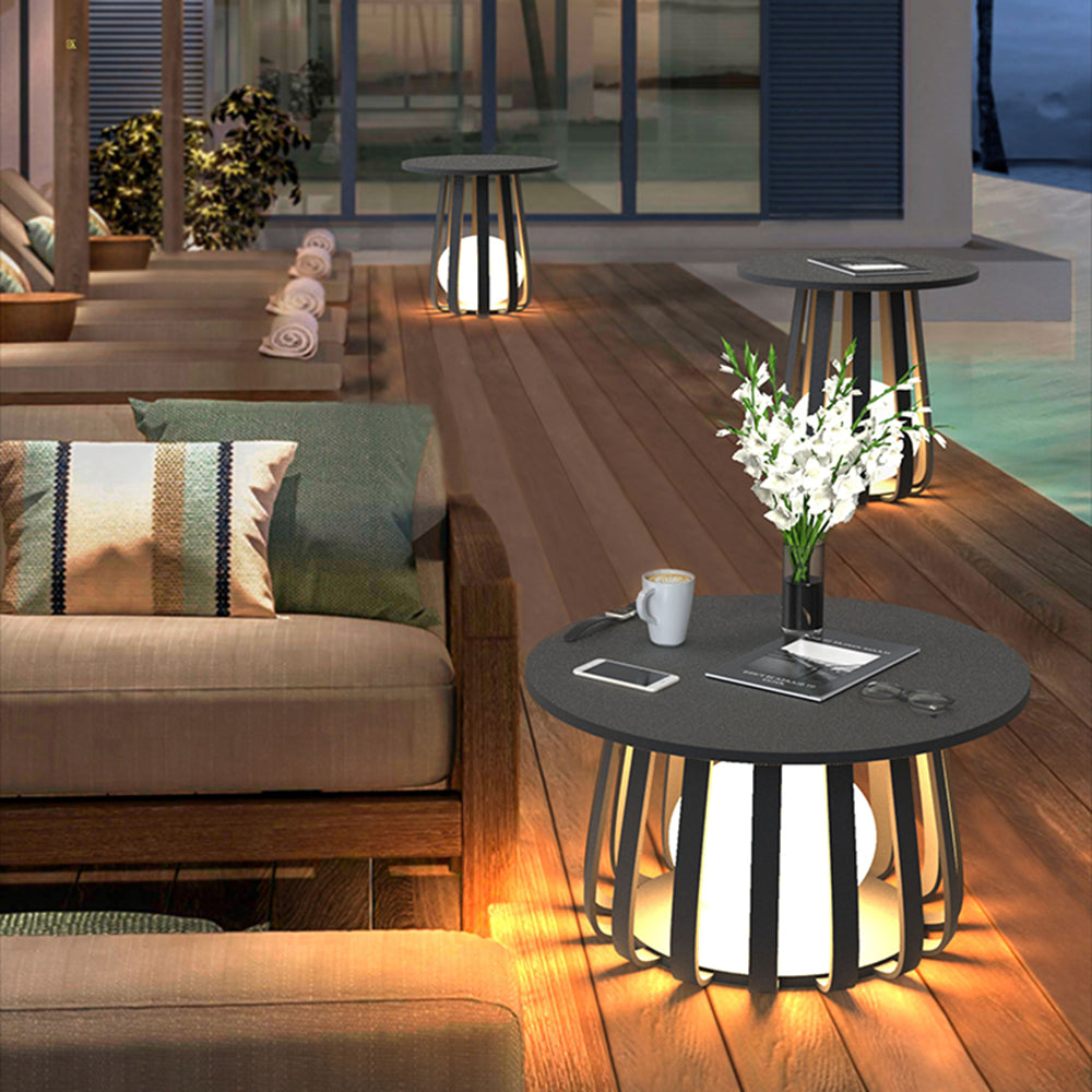 Ray Collection | Outdoor Solar Floor Lamp with Durable Metal Design | Stylish Lighting for Patios and Porches 0