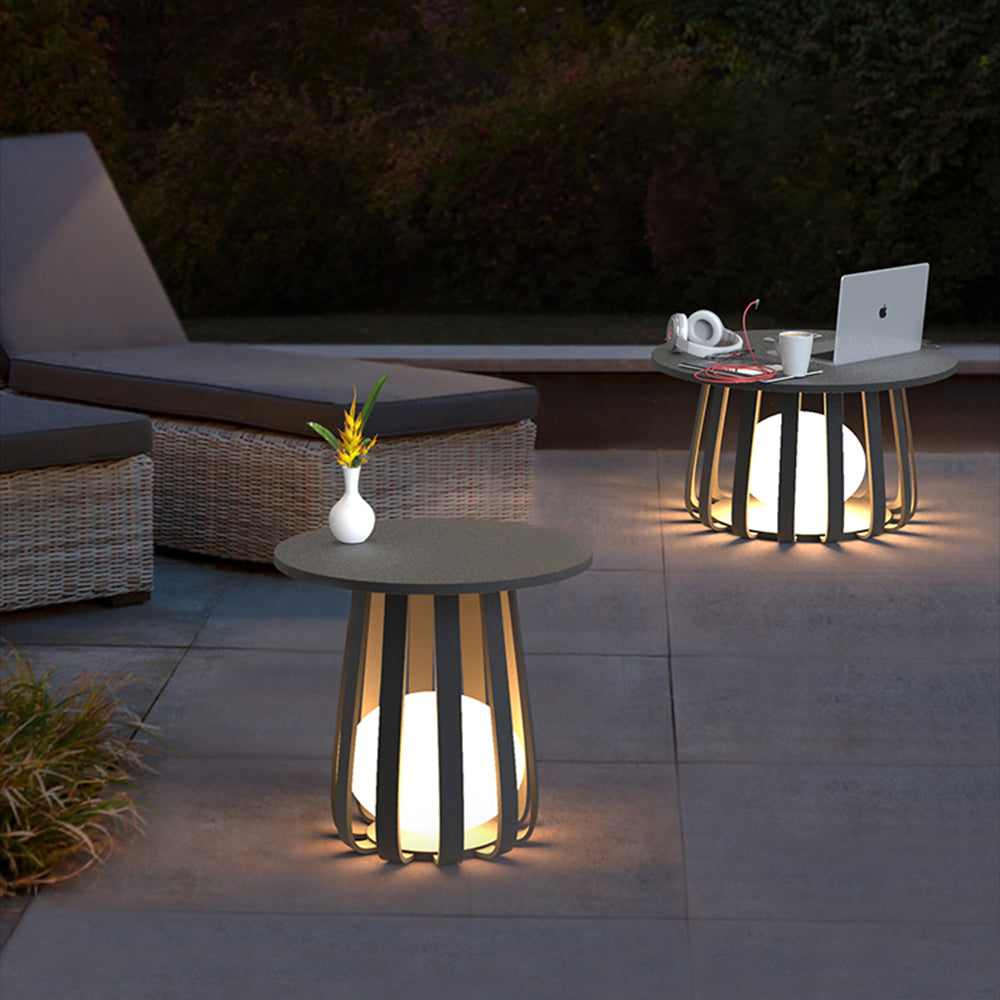 Ray Collection | Outdoor Solar Floor Lamp with Durable Metal Design | Stylish Lighting for Patios and Porches 6