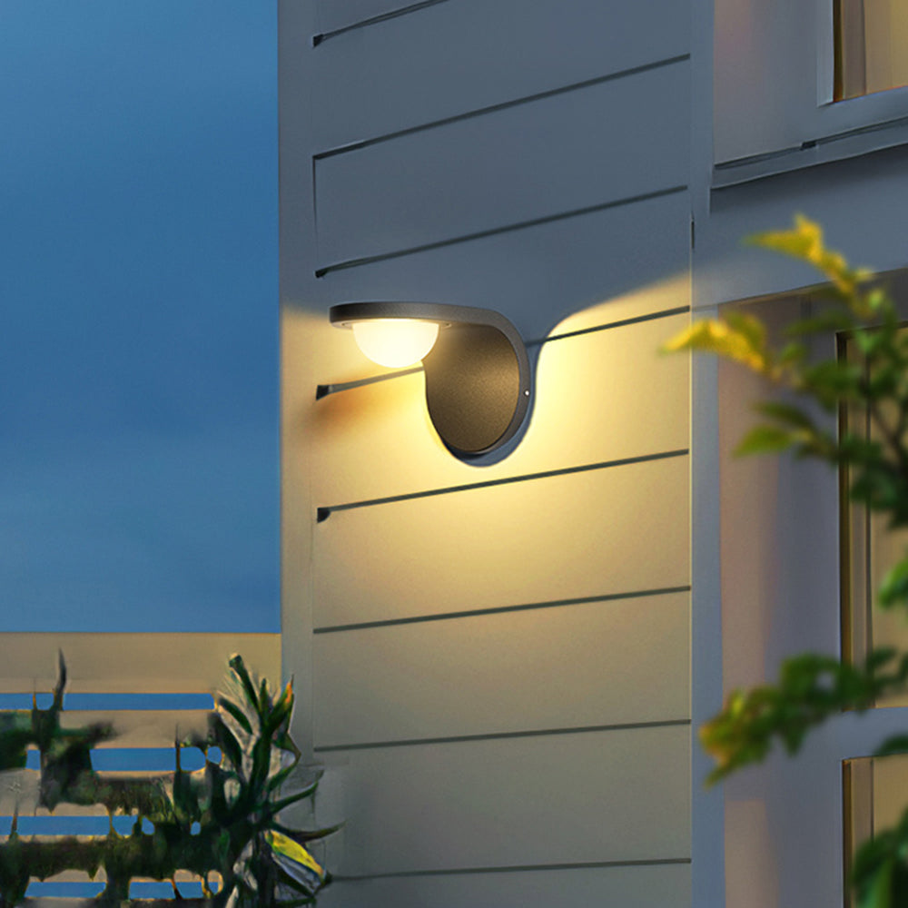 Ray Collection | Outdoor Wall Lantern with Solar Power & Adjustable Design | Waterproof Exterior Light for Garden and Yard 0
