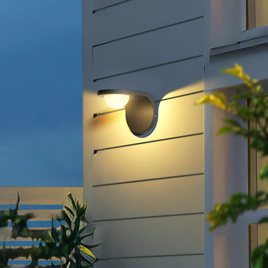 Ray Collection | Outdoor Wall Lantern with Solar Power & Adjustable Design | Waterproof Exterior Light for Garden and Yard 0