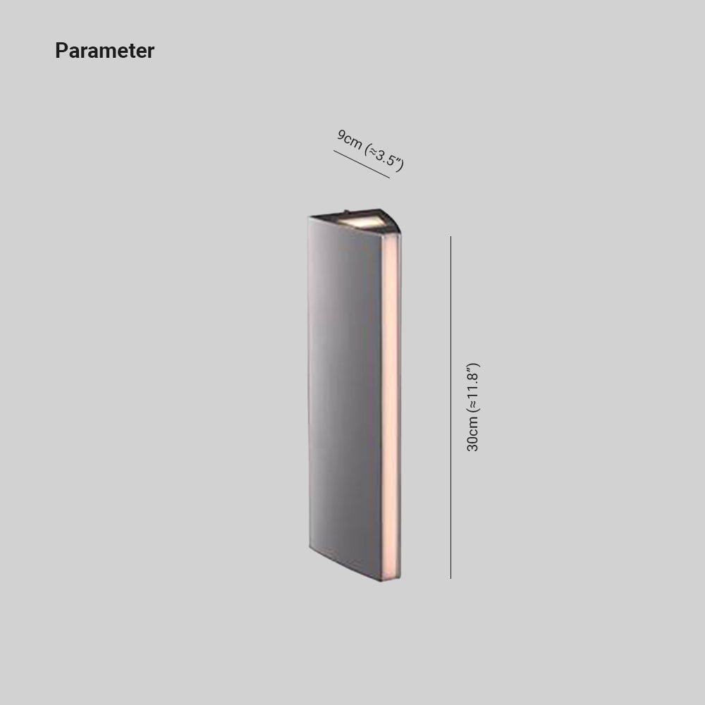 Ray Collection | Outdoor Wall Lantern with Warm Light | Modern Metal and Glass Design for Outdoor Spaces 3
