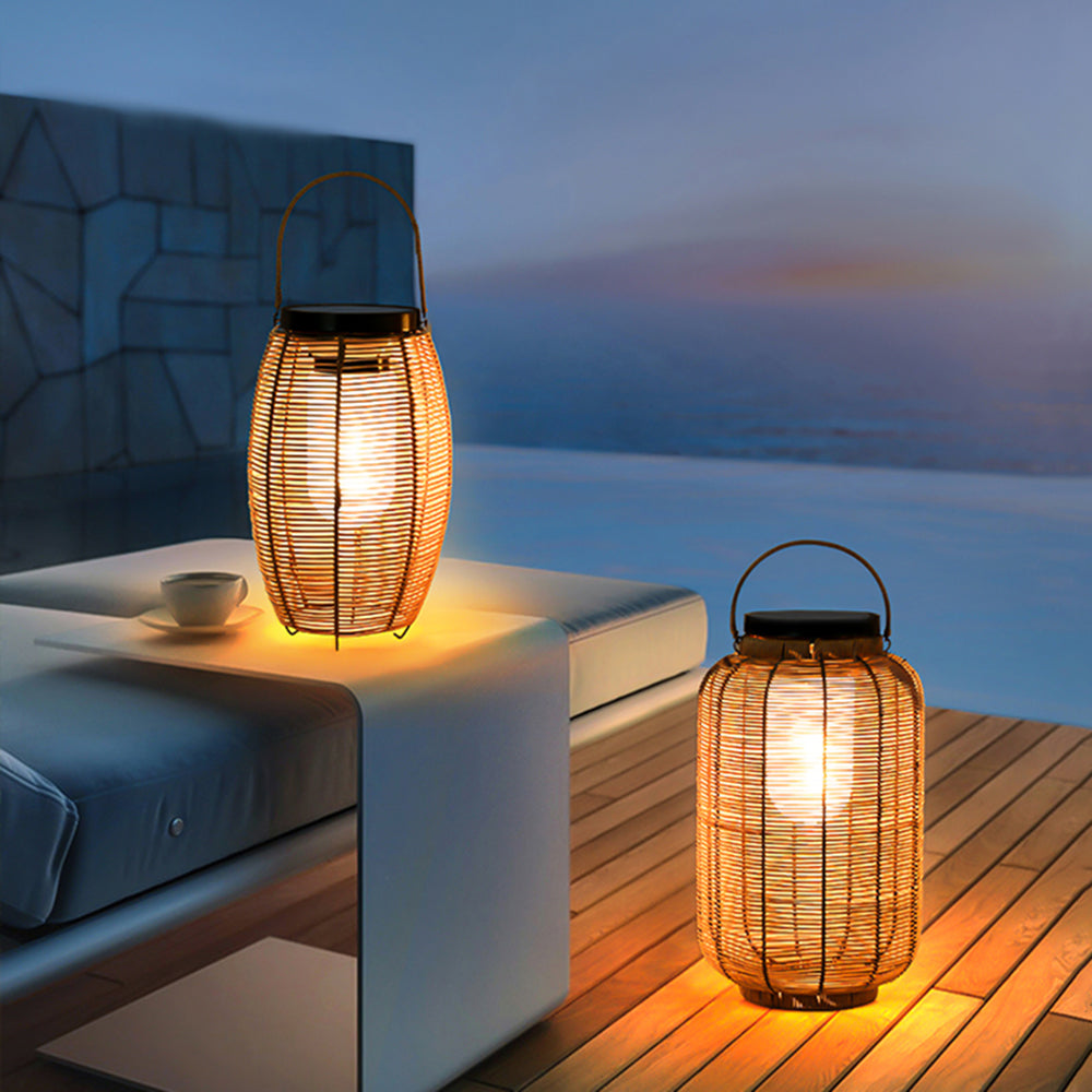 Ray Collection | Rattan Floor Lamp with Durable Metal Base | Stylish Lighting for Home Decor 4