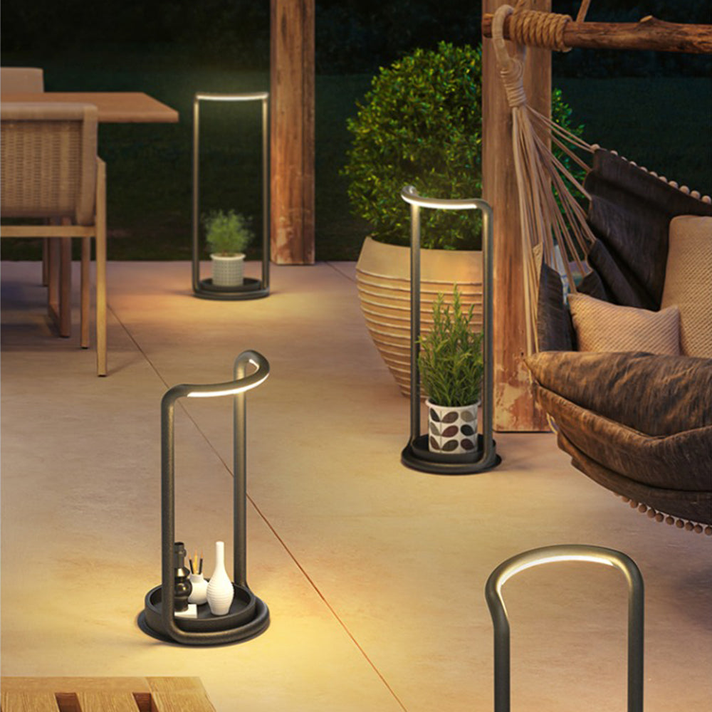 Ray Collection | Solar Outdoor Floor Lamp with Warm Light | Durable Design for Garden Ambiance 7