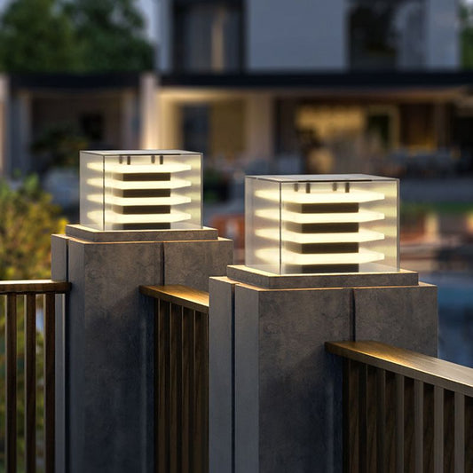 Ray Collection | Solar Outdoor Light Fixture with Durable Metal Frame | Elegant Black Design for Cozy Ambiance 0