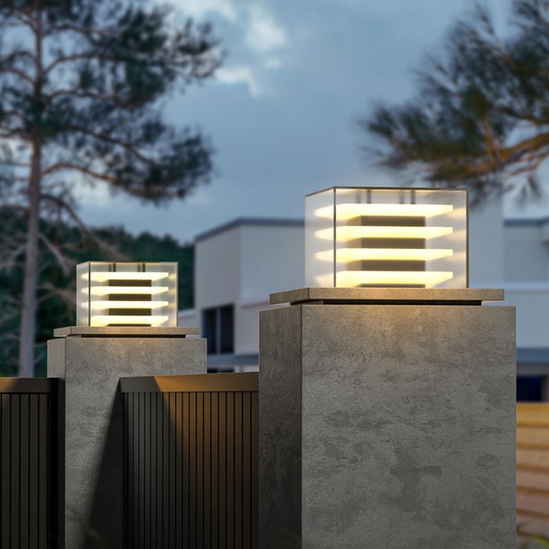Ray Collection | Solar Outdoor Light Fixture with Durable Metal Frame | Elegant Black Design for Cozy Ambiance 5