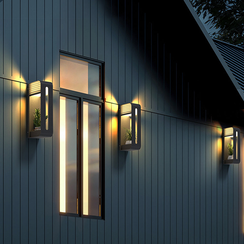 Ray Collection | Solar Outdoor Wall Lamp with Warm Light | Modern Design for Gardens and Yards 3