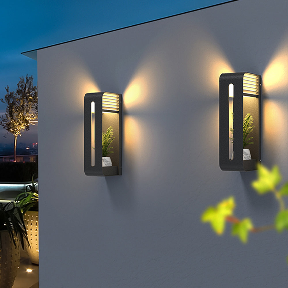 Ray Collection | Solar Outdoor Wall Lamp with Warm Light | Modern Design for Gardens and Yards 4