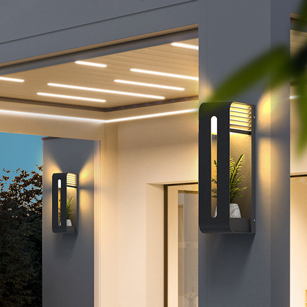 Ray Collection | Solar Outdoor Wall Lamp with Warm Light | Modern Design for Gardens and Yards 6