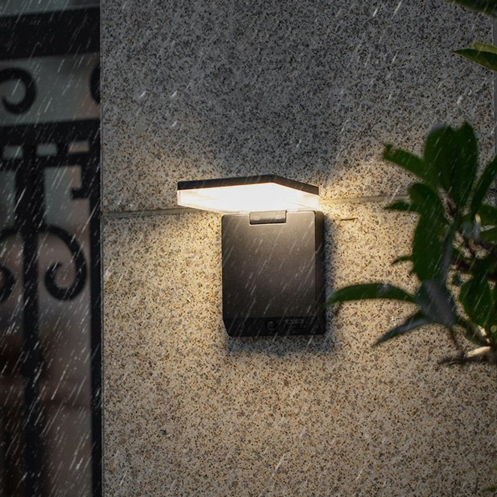 Ray Collection | Solar Outdoor Wall Lamp with Waterproof Design | Modern Minimalist Lighting for Patios and Gardens 0