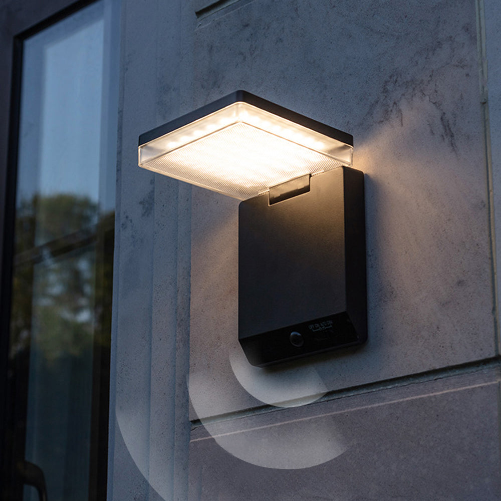 Ray Collection | Solar Outdoor Wall Lamp with Waterproof Design | Modern Minimalist Lighting for Patios and Gardens 8