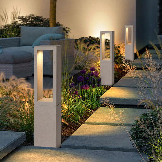 Ray Collection | Solar Pathway Lights with Unique Rectangular Design | Durable Metal & Acrylic for Stylish Outdoor Illumination 0