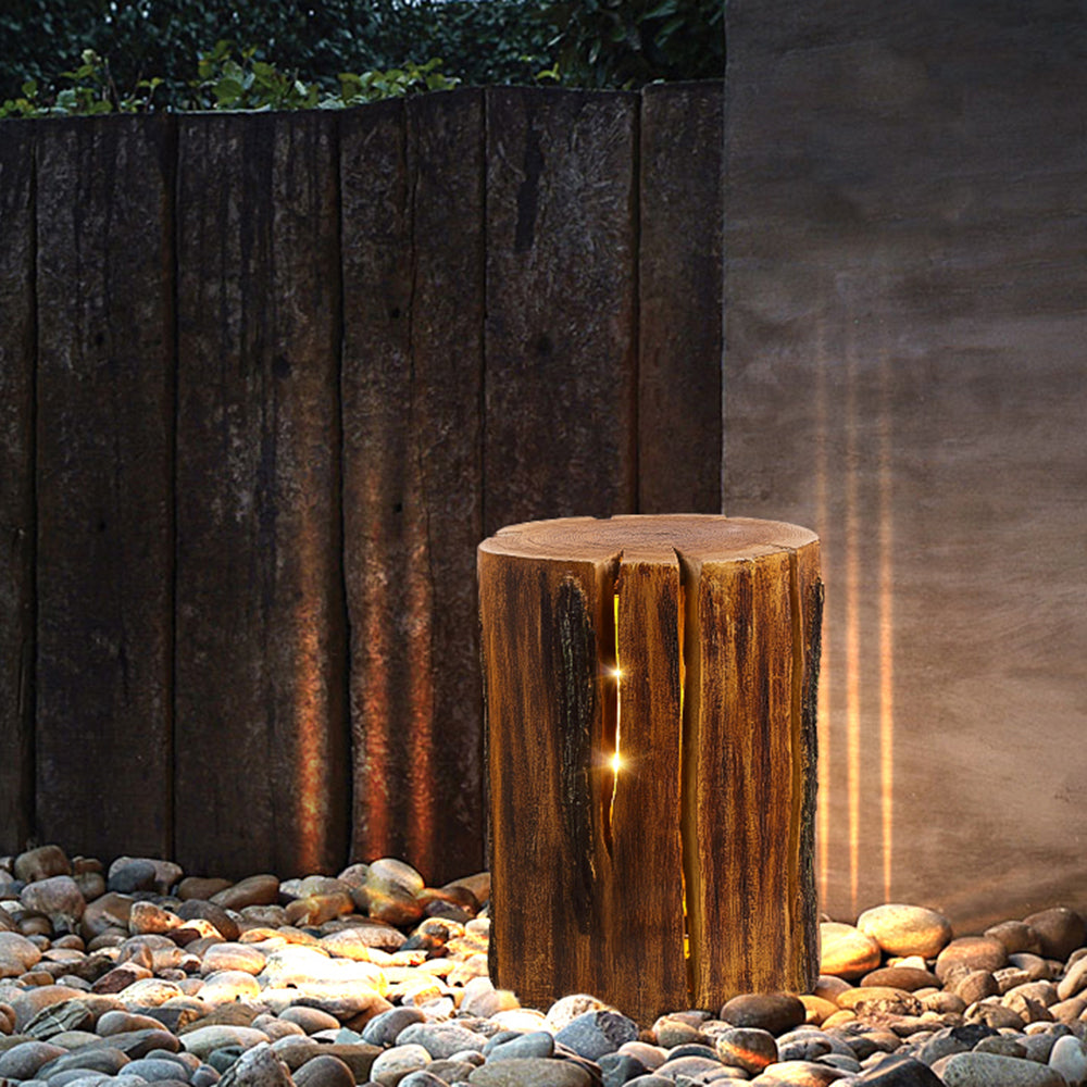Ray | Outdoor Lamp with Rustic Wood Design & Soft Glow Illumination | Elegant Lighting for Serene Outdoor Spaces 3
