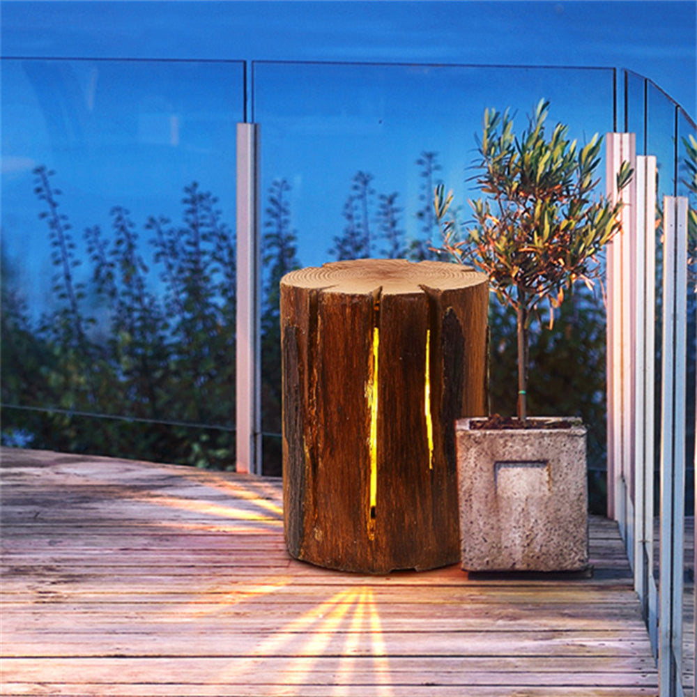 Ray | Outdoor Lamp with Rustic Wood Design & Soft Glow Illumination | Elegant Lighting for Serene Outdoor Spaces 6