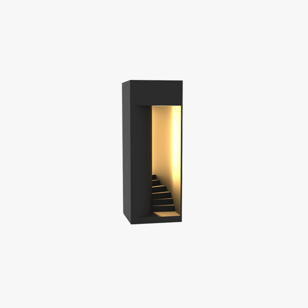 Ray | Waterproof Cuboid Outdoor Lamp with Rechargeable Solar Power | Elegant Design for Outdoor Spaces 1