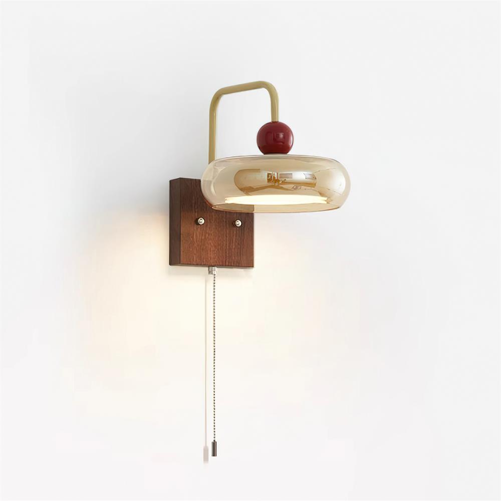 Retro Metal & Glass Wall Lamp | Integrated LED Design for Stylish Home Lighting 0