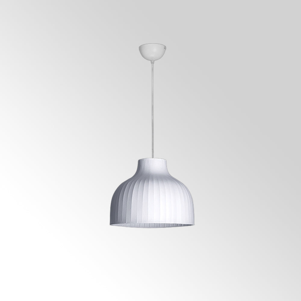 Ritta Collection | Vintage White Pendant Light with Soft Tyvek Diffuser | Elegant Illumination for Dining and Living Rooms 0