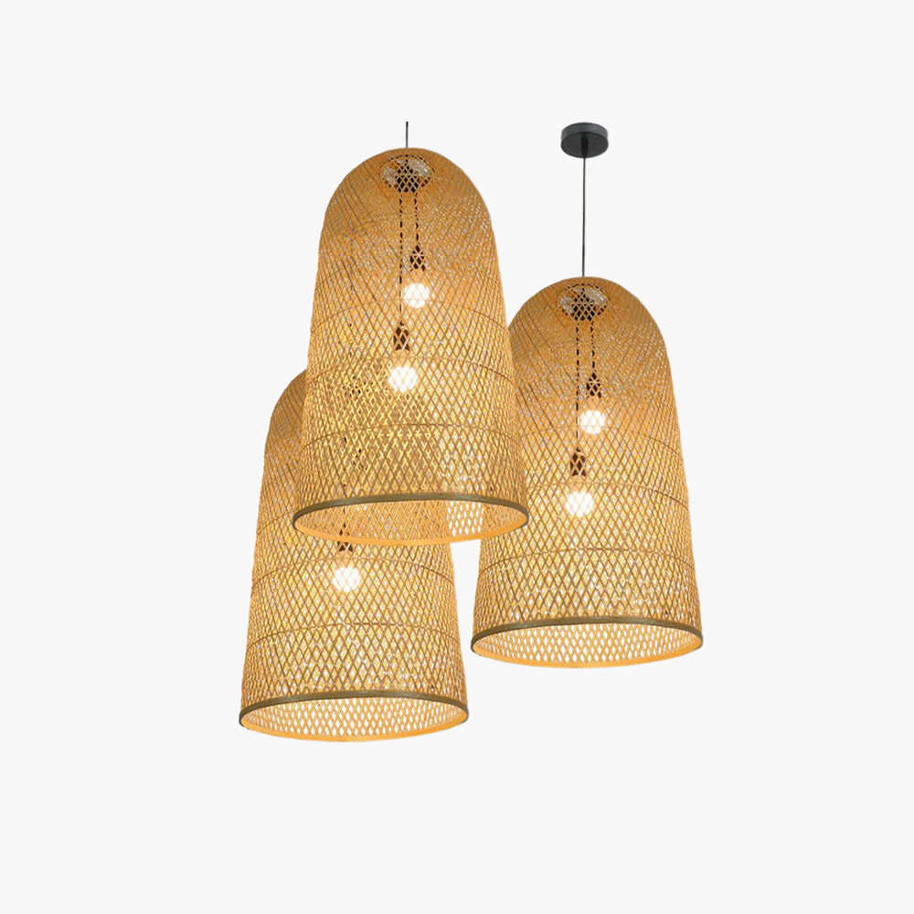 Ritta | Bamboo Pendant Light with Rustic Design | Eco-Friendly Lighting for Cozy Ambiance 1