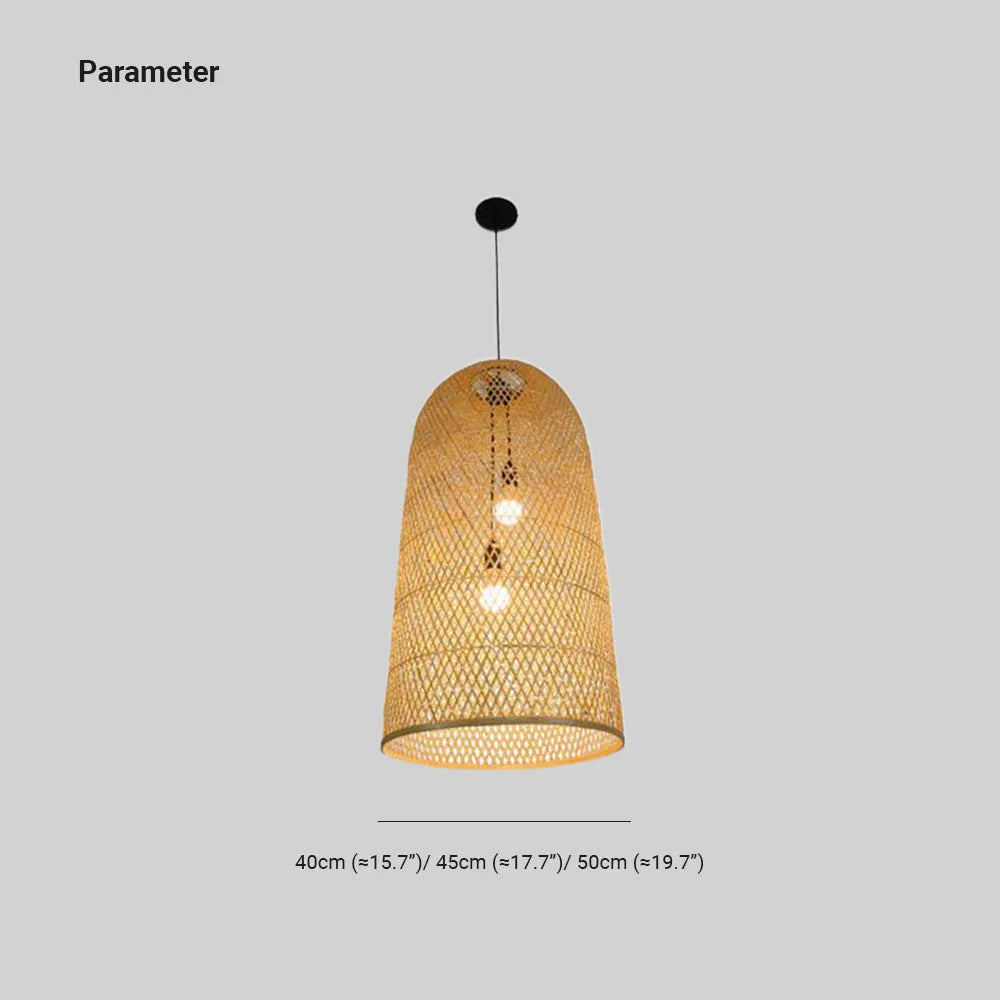 Ritta | Bamboo Pendant Light with Rustic Design | Eco-Friendly Lighting for Cozy Ambiance 3