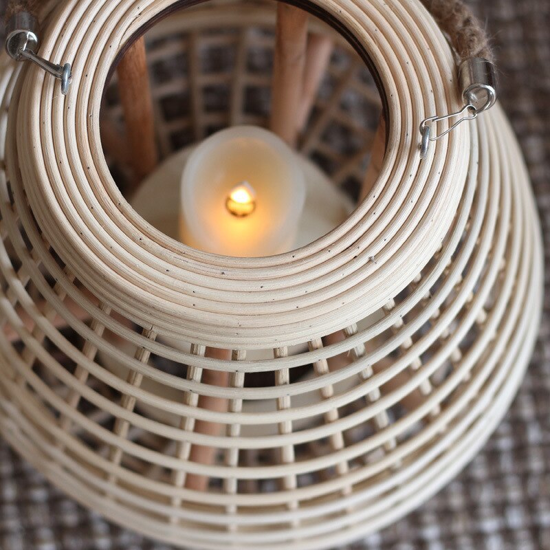 Ritta | Floor Lamp with Wood & Rattan Design | Stylish Lighting for Bedroom and Living Room 4