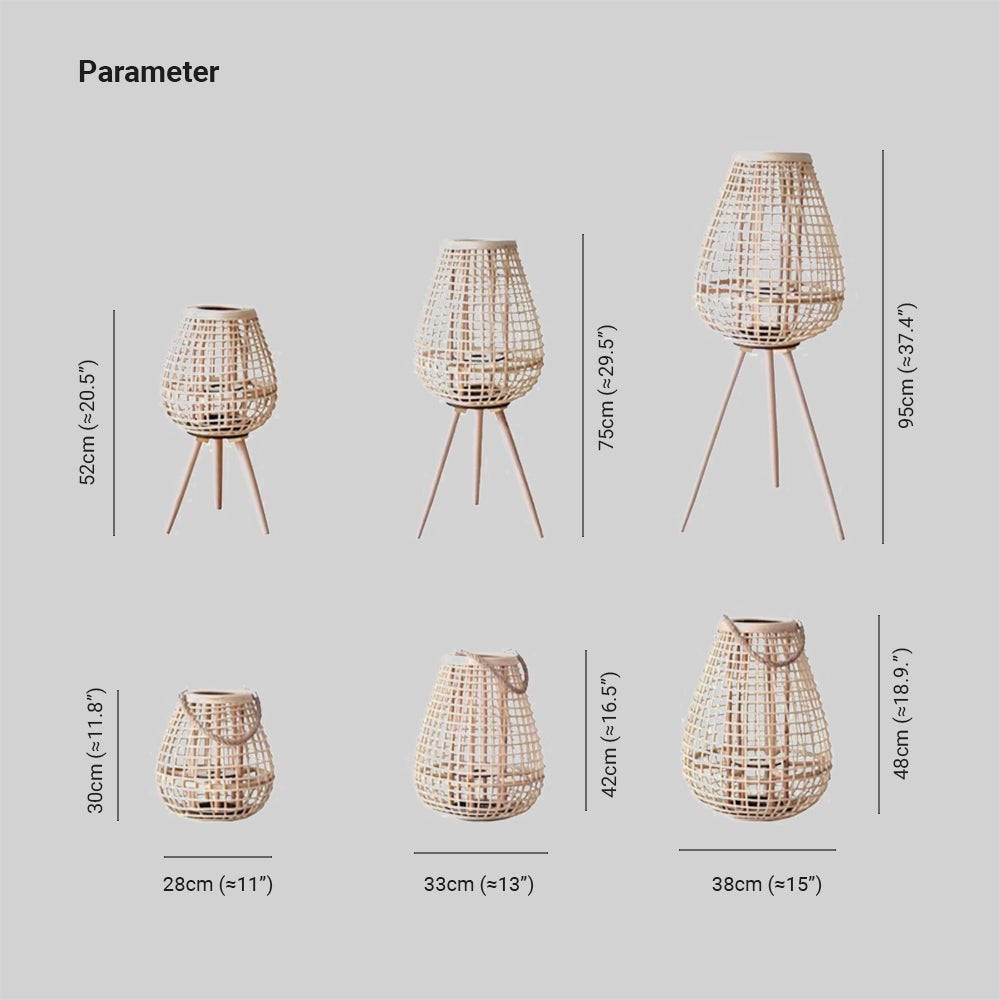 Ritta | Floor Lamp with Wood & Rattan Design | Stylish Lighting for Bedroom and Living Room 5