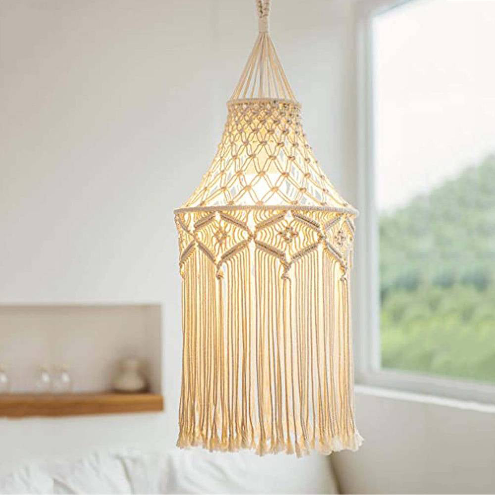 Ritta | Pendant Light with Cotton Rope Design | Stylish Illumination for Bedrooms and Living Rooms 0