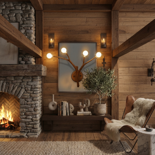 Rustic Elegance | Modern Chandelier Light with Glass Bubble Shades | Adjustable Height for Cozy Dining Ambiance 0