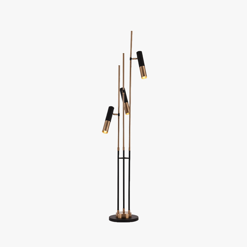 Salgado Collection | Modern Tall Metal Floor Lamp with 3 Bulbs | Elegant Design for Living Room and Bedroom 1