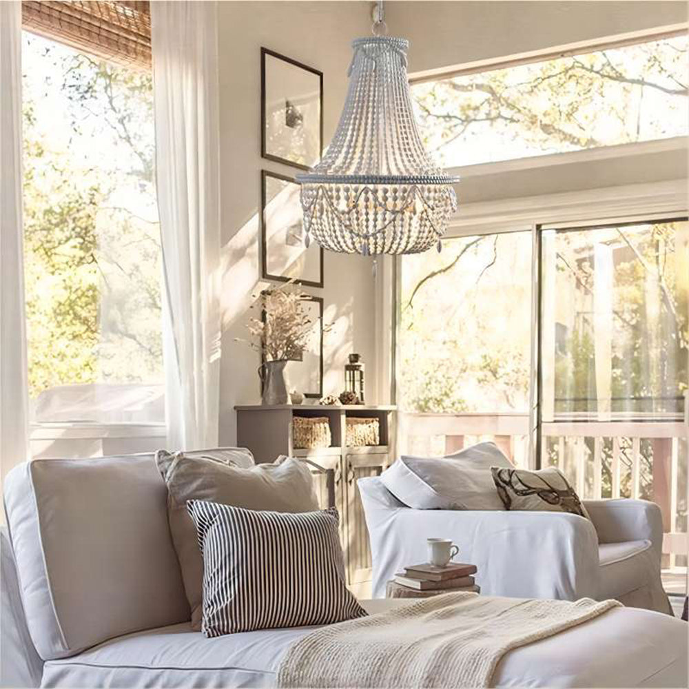 Silva | Pendant Light with Crown Design & Adjustable Chain | Rustic Chandelier for Elegant Kitchen and Dining Spaces 0