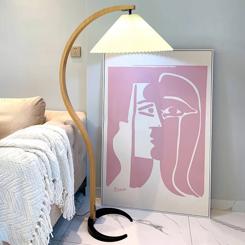 Stylish Modern Floor Lamp with Adjustable Brightness | Tripod Design for Living Room Ambiance 0