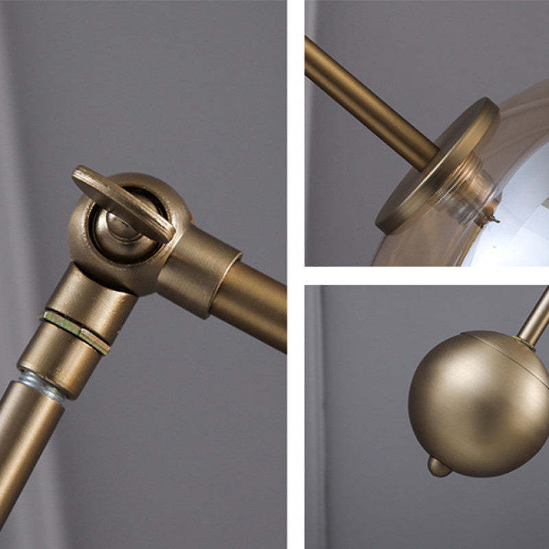 Valentina Collection | Gold Arc Floor Lamp with Unique Geometric Design | Elegant Lighting for Cozy Ambiance 5