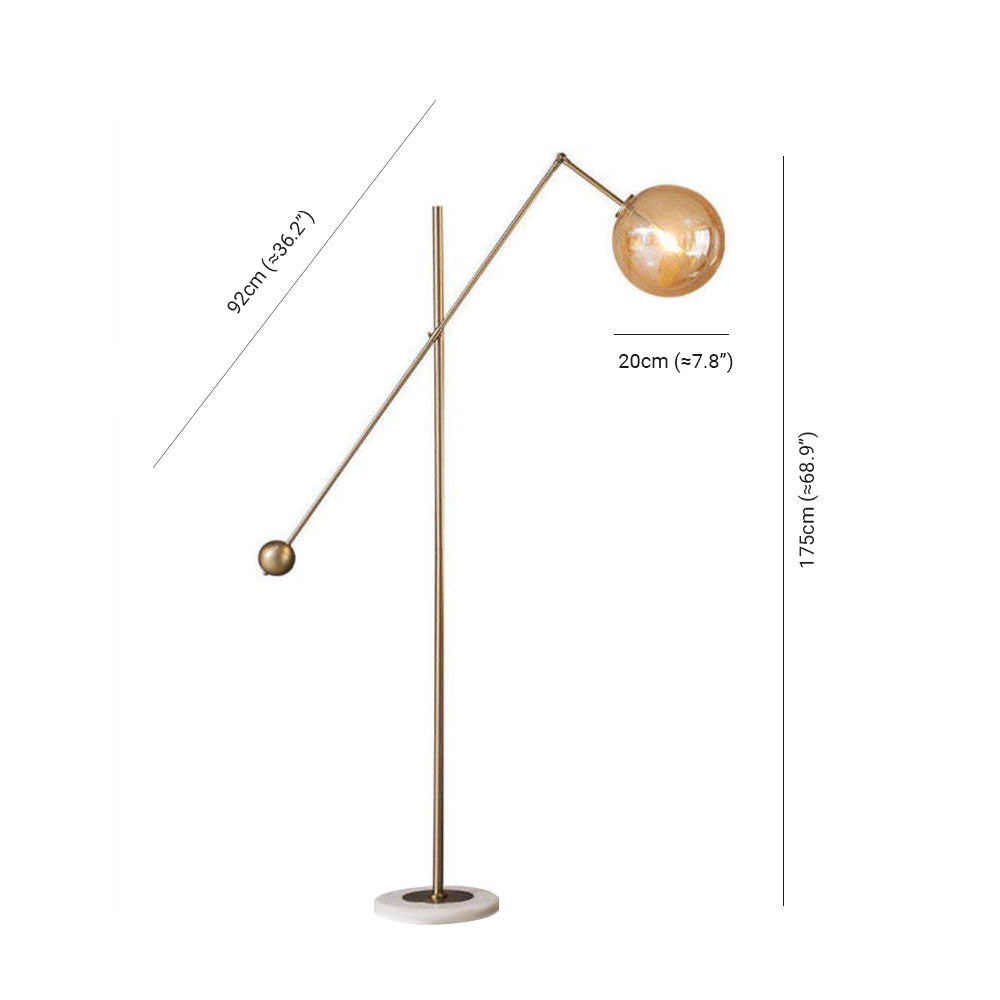 Valentina Collection | Gold Arc Floor Lamp with Unique Geometric Design | Elegant Lighting for Cozy Ambiance 8
