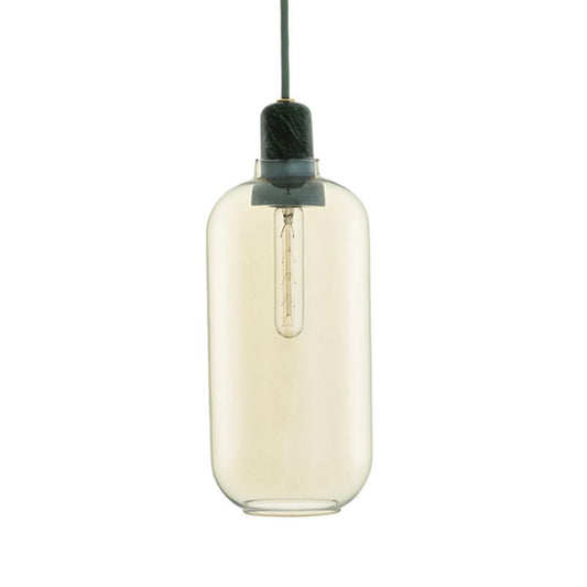 Valentina | Designer Cylinder Pendant Light with Marble & Glass Finish | Elegant Lighting for Living Spaces 0