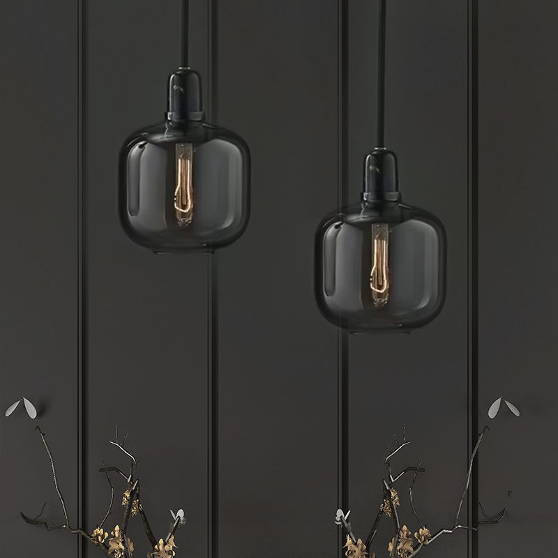 Valentina | Designer Cylinder Pendant Light with Marble & Glass Finish | Elegant Lighting for Living Spaces 8