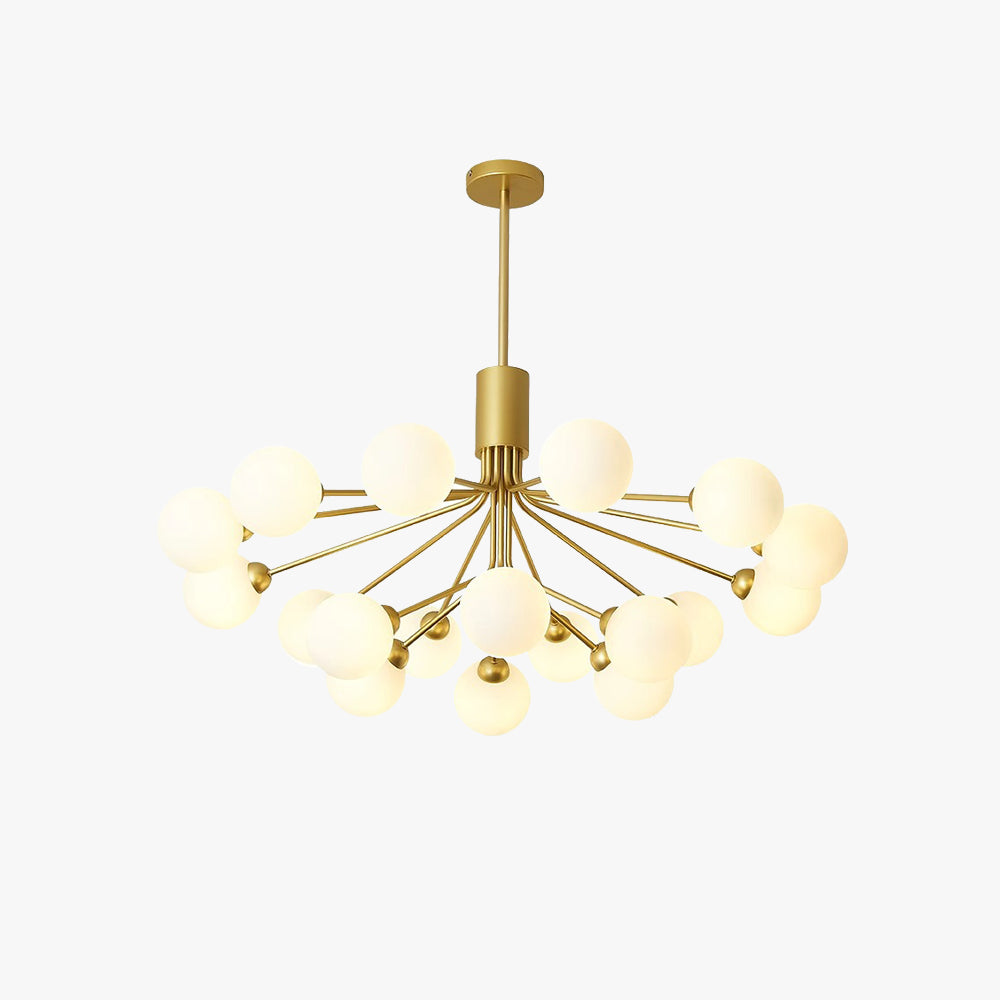 Valentina | Modern Chandelier Light with LED Technology & Unique Sputnik Design | Elegant Black or Gold Finish for Any Room 1