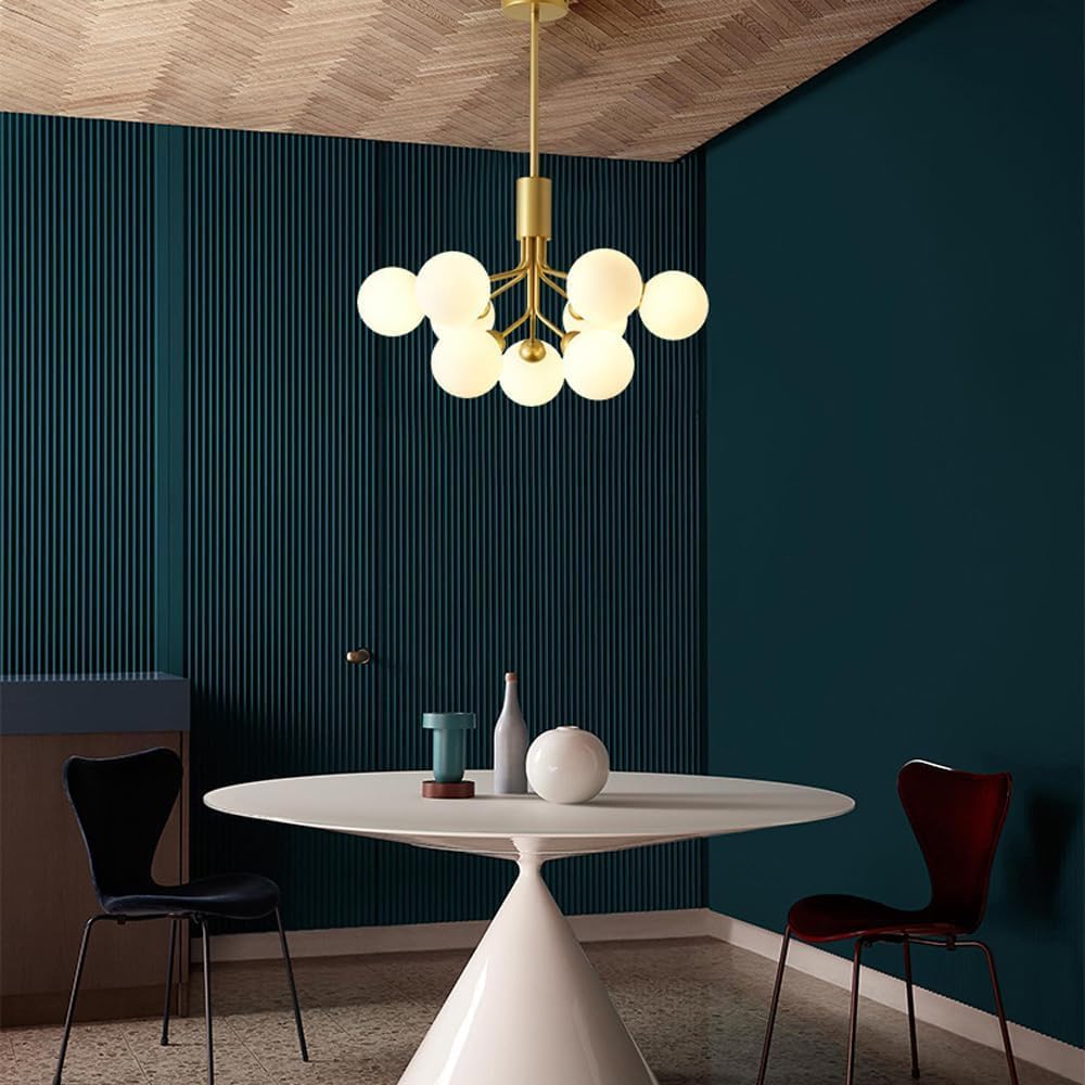 Valentina | Modern Chandelier Light with LED Technology & Unique Sputnik Design | Elegant Black or Gold Finish for Any Room 3
