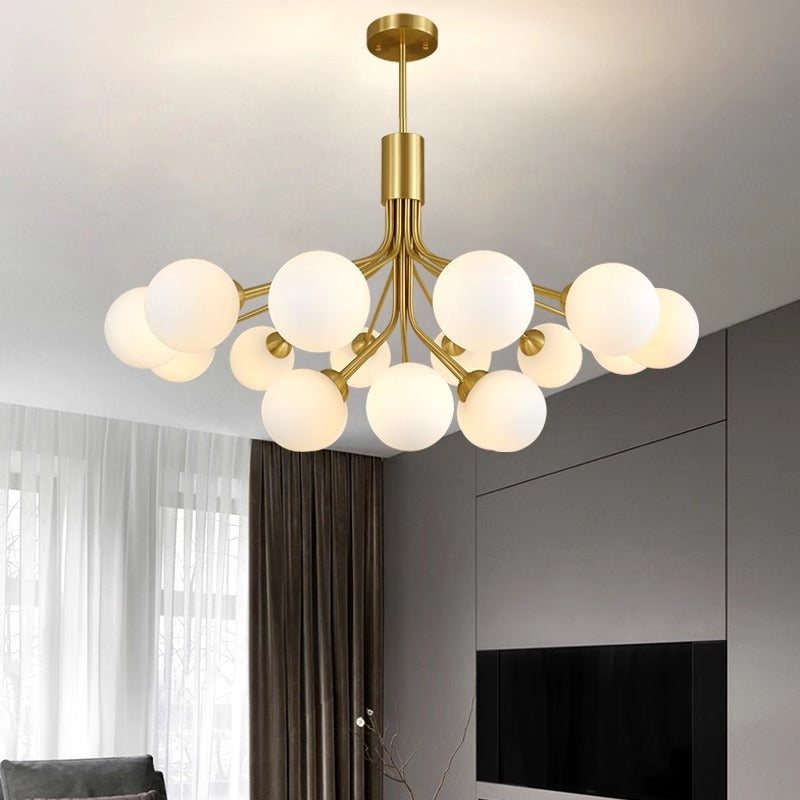 Valentina | Modern Chandelier Light with LED Technology & Unique Sputnik Design | Elegant Black or Gold Finish for Any Room 6