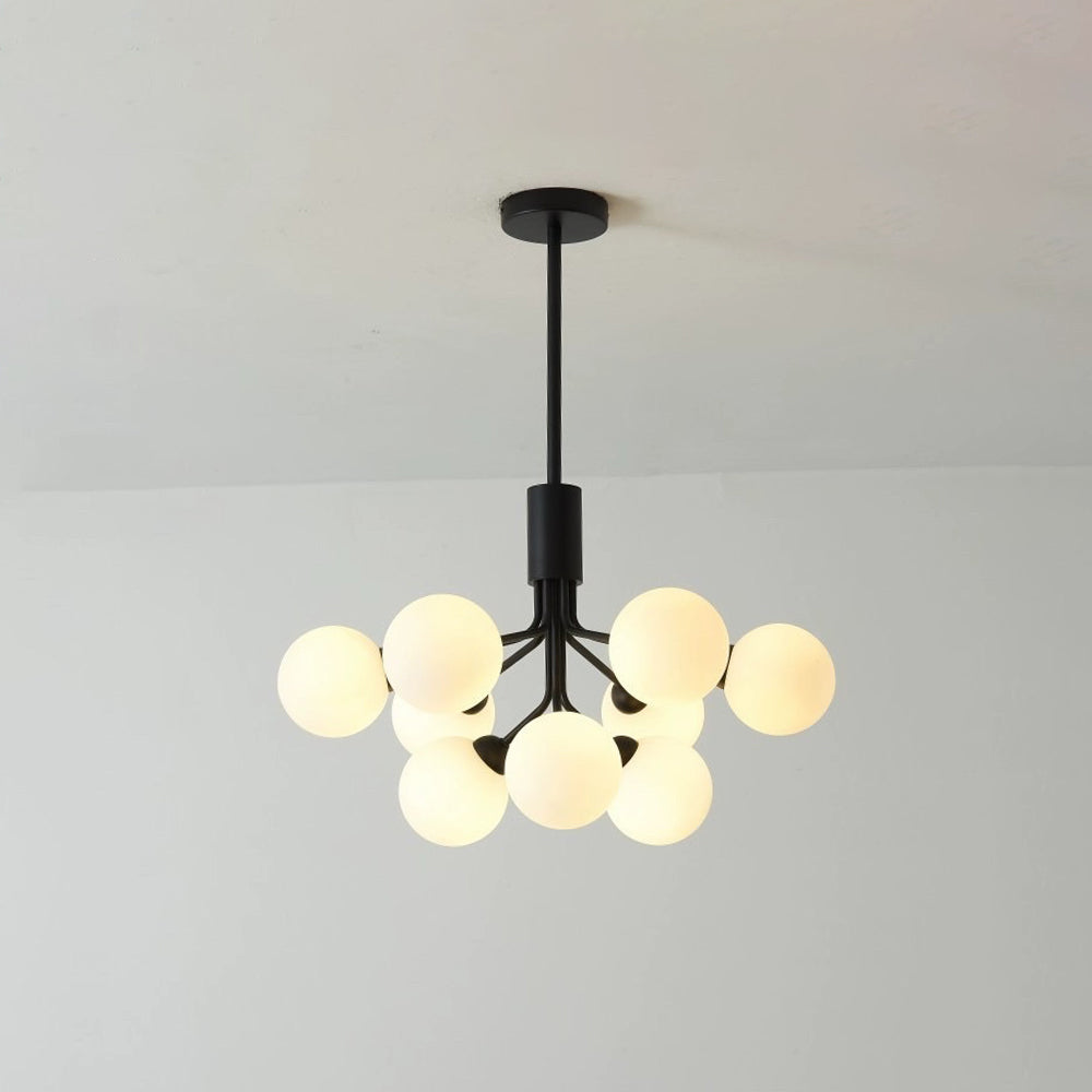 Valentina | Modern Chandelier Light with LED Technology & Unique Sputnik Design | Elegant Black or Gold Finish for Any Room 8
